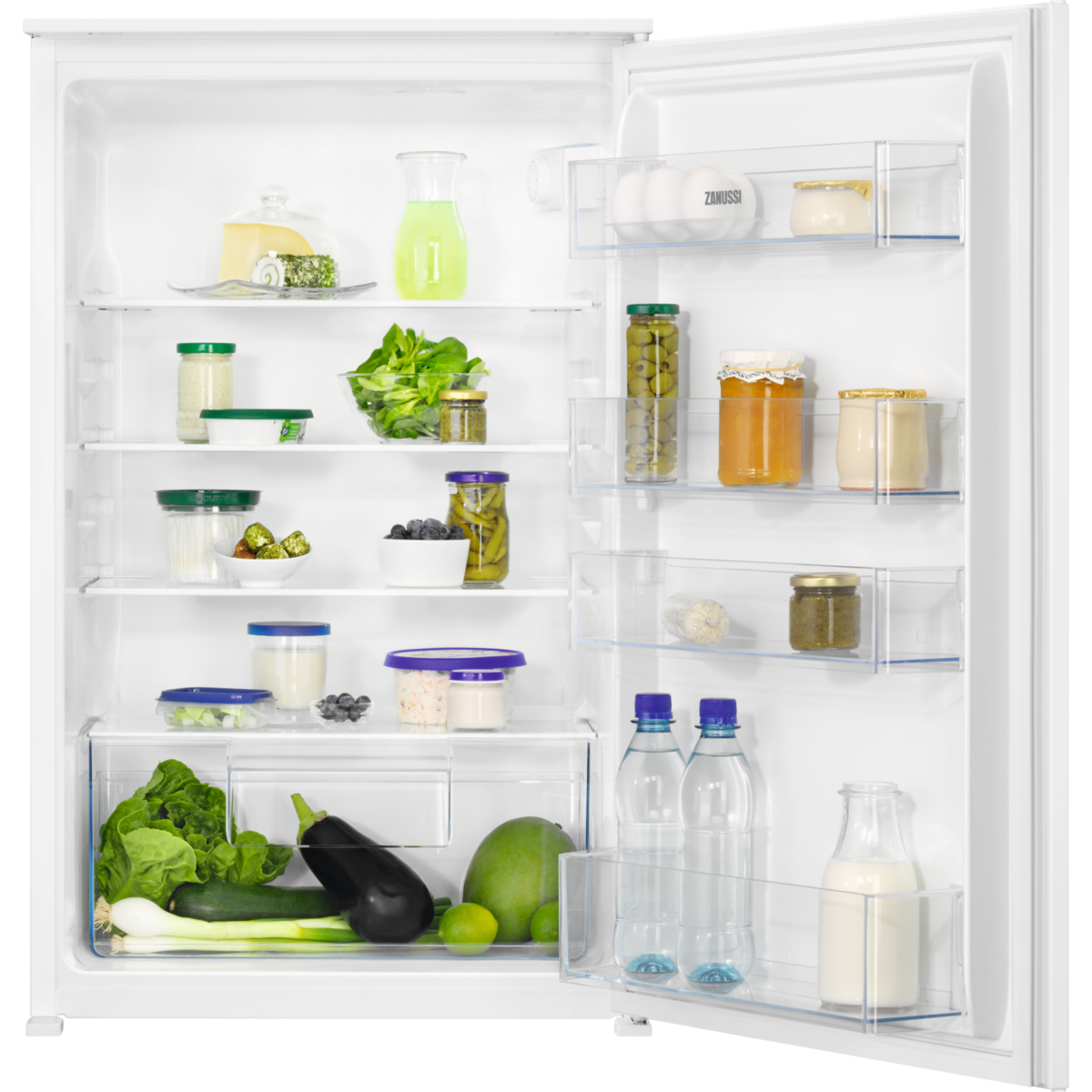 Zanussi small fridge freezer discount