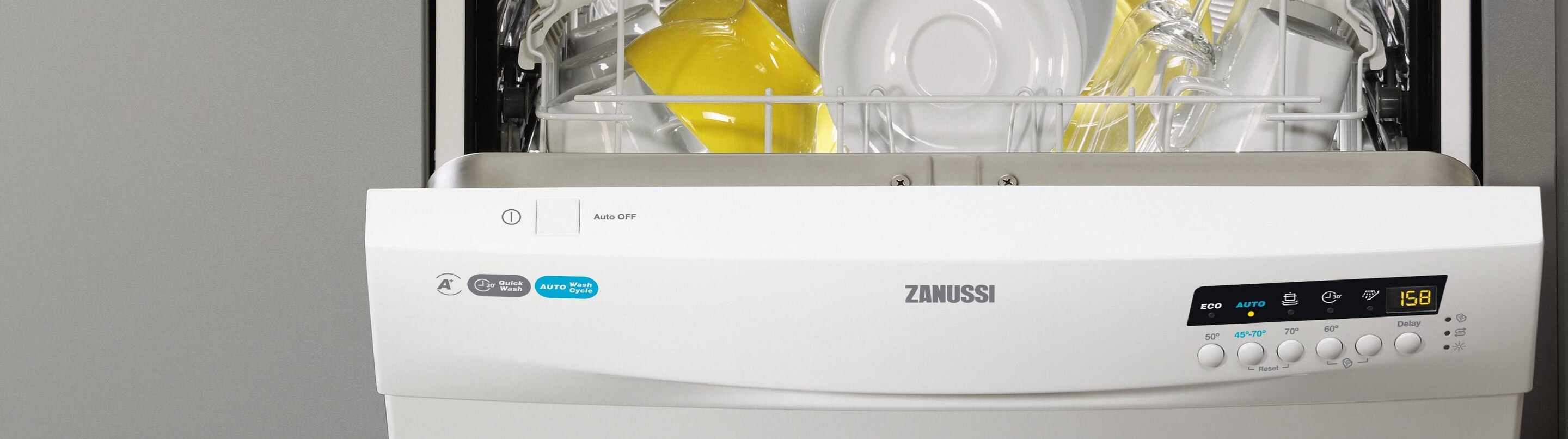 Dishwashers Standard & Slimline Dishwashers Zanussi
