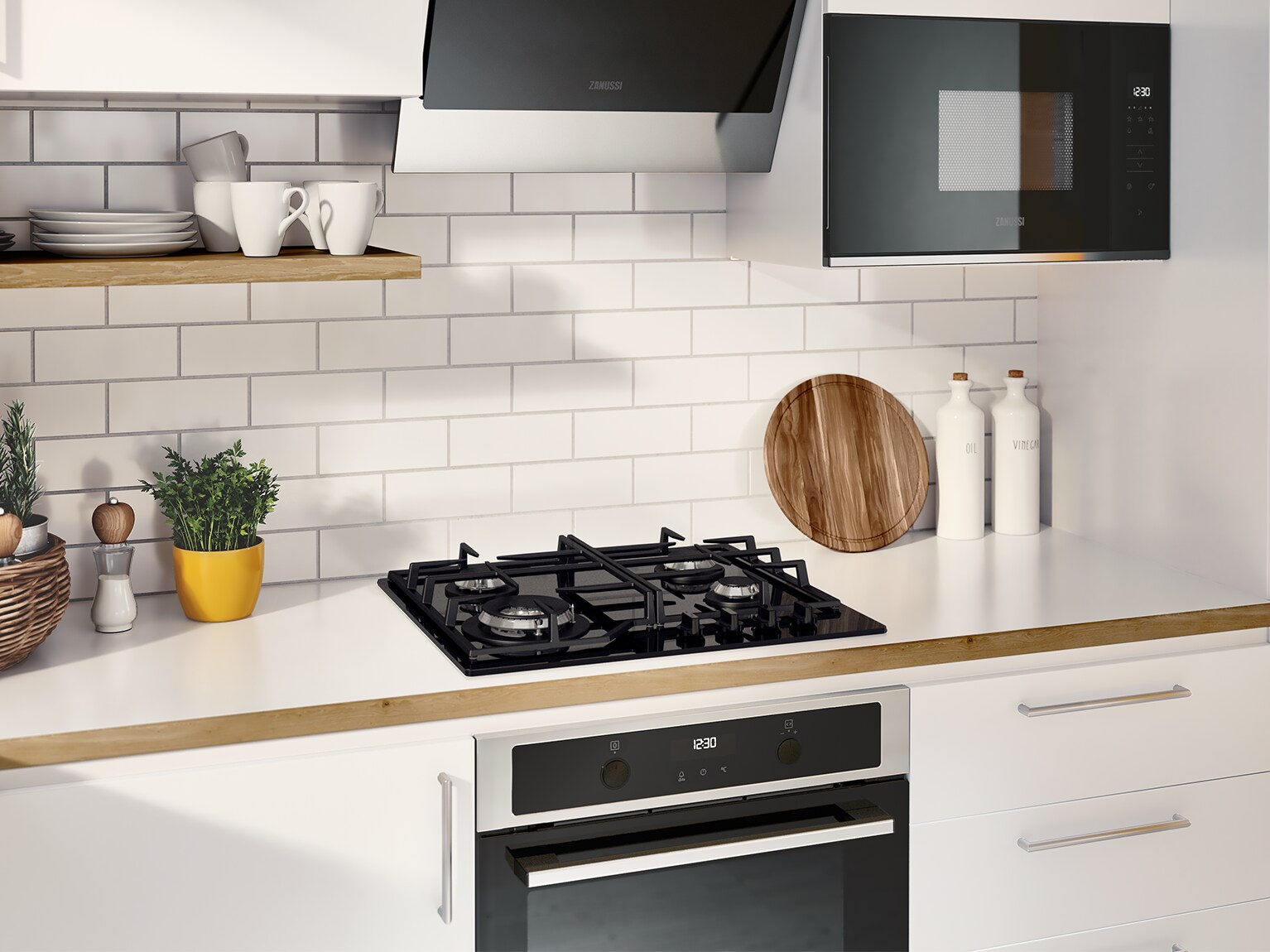 Zanussi black gas hob new arrivals